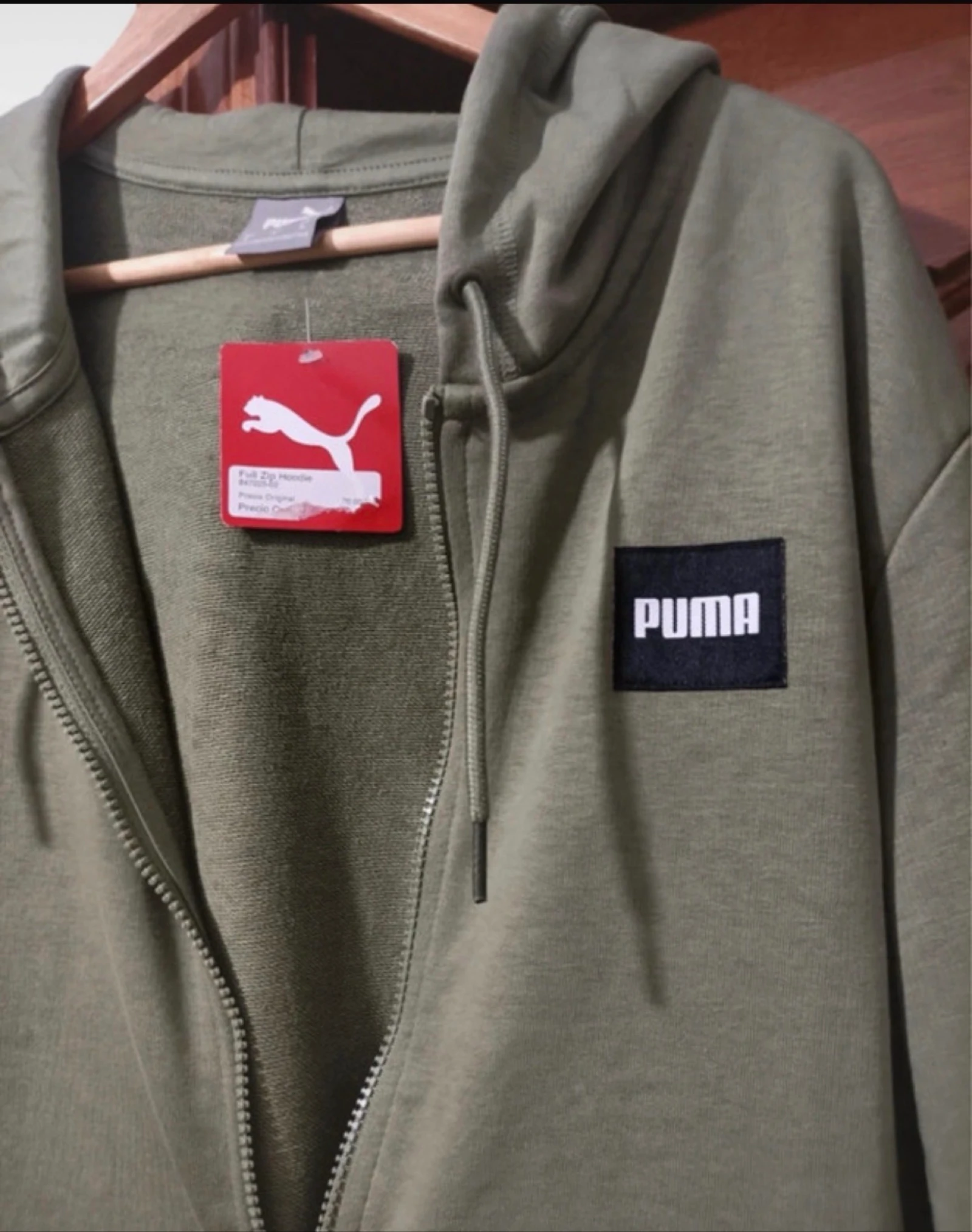 Puma Full Zip Hoodie groene kaki maat XL nieuw met label – photo 2